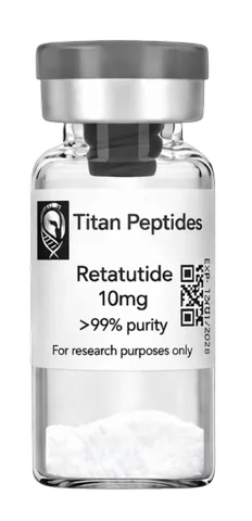 Retatrutide lyophilised research peptide vial