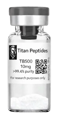 TB-500 lyophilised research peptide vial